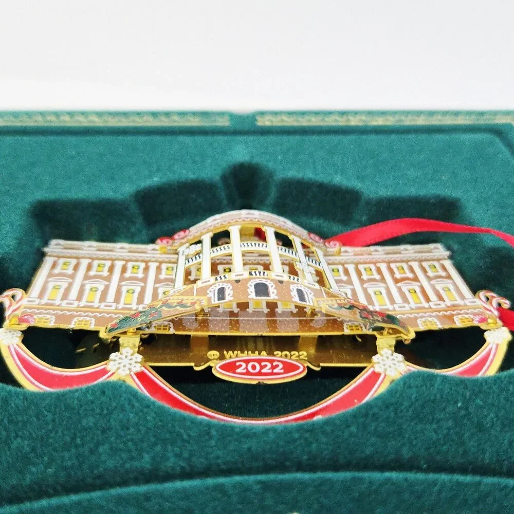 Christmas 2022 The White House Historical Association Ornament w/ Box & Booklet